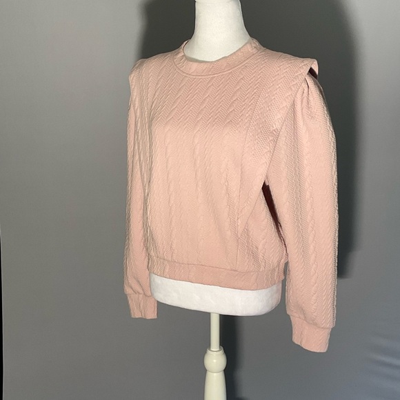 (Blank NYC) Sm Barbie Core Cable Knit Pattern With Cute Pleat Detail, Cuffs - Picture 11 of 16